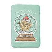 Cute Funny kerstkat, aangepaste badmatten (Voorkant Verticaal)