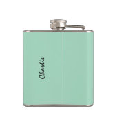 Cute Funny kerstkat, maatkolf Heupfles (Achterkant)