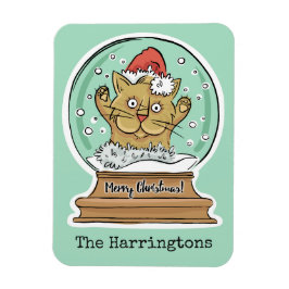 Cute Funny Kerstmis, aangepast aan de naam magnet Magneet