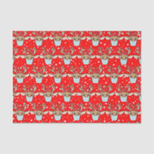 Cute Funny Kerstrennier Wearing Face Mask