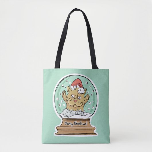 Cute Funny-kersttassen Tote Bag (Voorkant)