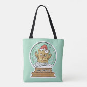 Cute Funny-kersttassen Tote Bag (Achterkant)