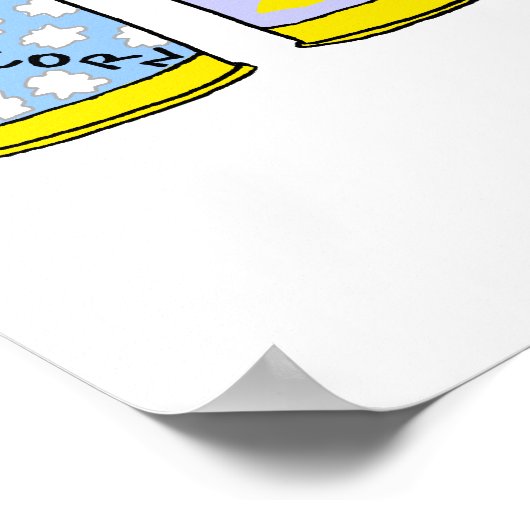 Cute Funny Kitchen Poster vooral 4 A nieuwe mam (Hoek)