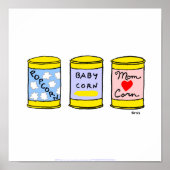 Cute Funny Kitchen Poster vooral 4 A nieuwe mam (Voorkant)