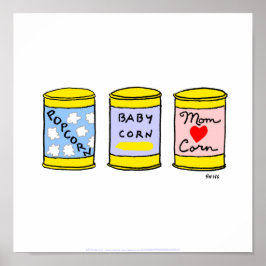 Cute Funny Kitchen Poster vooral 4 A nieuwe mam