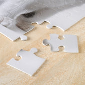 Cute Funny kitten black and white cat Legpuzzel (Zijkant)