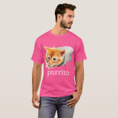 Cute Funny Kitty Cat Purrito Burrito Pun gift T-shirt (Voorkant volledig)