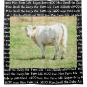 Cute Funny Koe Close Up Photo Shower Curtain Douchegordijn (Voorkant)