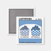 Cute Funny Laftovers Blueberry Cartoon Magneet (Voorkant / Achterkant)