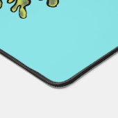 Cute funny leafy sea draak cartoon illustratie bureaumat (Hoek)