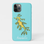 Cute funny leafy sea draak cartoon illustratie Case-Mate iPhone case (Achterkant)