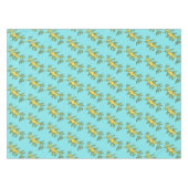 Cute funny leafy sea draak cartoon illustratie tafelkleed (Voorkant (Horizontaal))