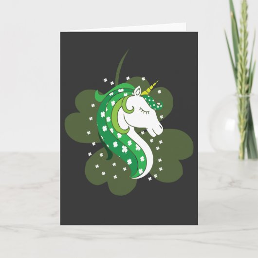 Cute Funny Lepricorn Insignia Emblem St Patrick's Feestdagen Kaart (Voorkant)