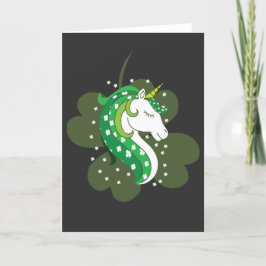 Cute Funny Lepricorn Insignia Emblem St Patrick's Feestdagen Kaart