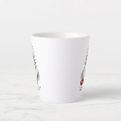 Cute Funny Let's Go! Walk Komondor Dog with Leash Latte Mok (Voorkant)