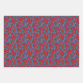 Cute Funny Lips Pattern Inpakpapier Vel (Voorkant 3)