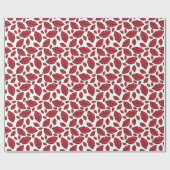 Cute Funny Lips Pattern White Cadeaupapier (Vlak)