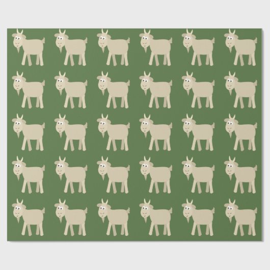 Cute Funny Little Goat Cadeaupapier (Vlak)