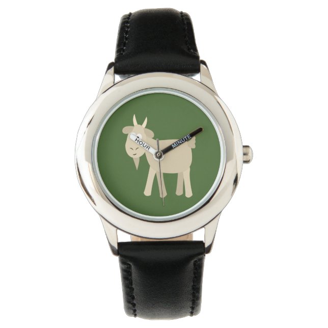 Cute Funny Little Goat Horloge (Voorkant)