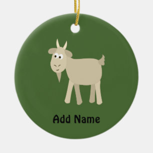 Cute Funny Little Goat Keramisch Ornament