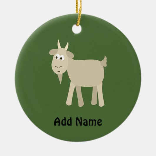 Cute Funny Little Goat Keramisch Ornament (Voorkant)