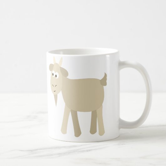 Cute Funny Little Goat Koffiemok (Rechts)