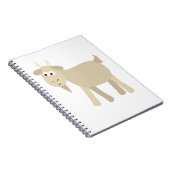 Cute Funny Little Goat Notitieboek (Rechterzijde)