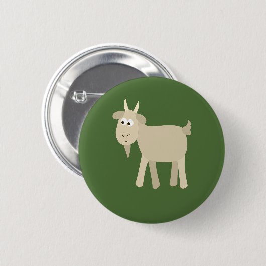 Cute Funny Little Goat Ronde Button 5,7 Cm (Voorkant /achterkant)