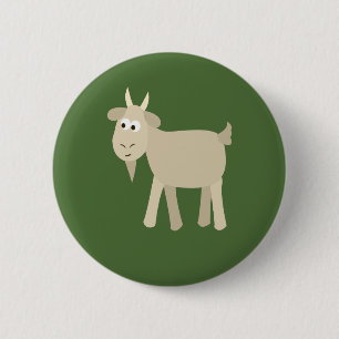 Cute Funny Little Goat Ronde Button 5,7 Cm