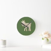 Cute Funny Little Goat Ronde Klok (Huis)