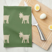 Cute Funny Little Goat Theedoek (Quarter Fold)