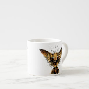 Cute Funny Little Miniature Dog Espresso Kop
