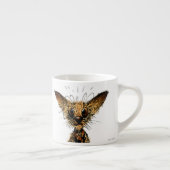 Cute Funny Little Miniature Dog Espresso Kop (Rechts)