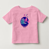 Cute  Funny Little Pink Girl Monsters Kinder Shirts (Voorkant)