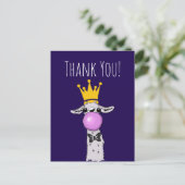 Cute Funny Llama Illustratie Dank u Briefkaart (Staand voorkant)