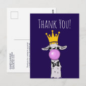 Cute Funny Llama Illustratie Dank u Briefkaart (Voorkant / Achterkant)