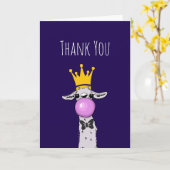 Cute Funny Llama Illustratie Dank u Kaart (Gele Bloem)