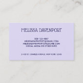 Cute Funny Llama Illustration Visitekaartje (Achterkant)