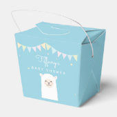 Cute Funny Llama Mama Fiesta Baby shower Party Bedankdoosjes (Achterkant)