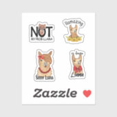 Cute Funny Llama Stickers (Vel)