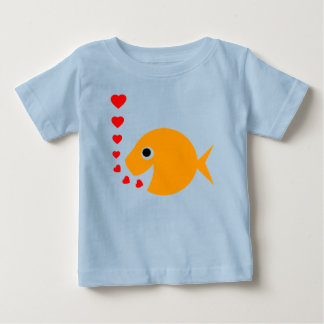 Cute Funny Love Goldfish Cartoon Baby Onsies