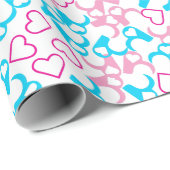 Cute Funny Love Heard Shape Cadeaupapier (Rol Hoek)