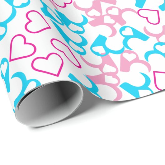 Cute Funny Love Heard Shape Cadeaupapier (Rol Hoek)