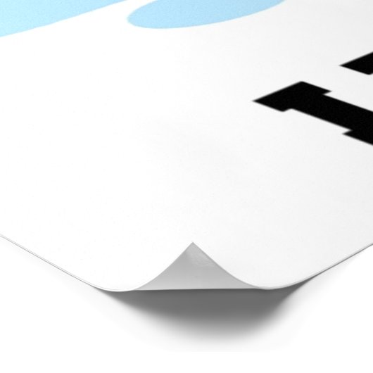 Cute Funny Lucky Duck Poster (Hoek)