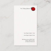 Cute Funny Mama Bird Babysitende Chicken Visitekaartje (Achterkant)