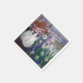 Cute Funny Mama Llama houdt je kool Servet (Hoek)