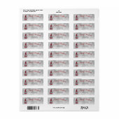 Cute Funny Merry Christmas Elf Persoonlijke Gnome Etiket (Full Sheet)