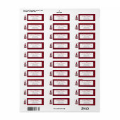 Cute Funny Merry Kerstmis, gepersonaliseerd gnome Etiket (Full Sheet)