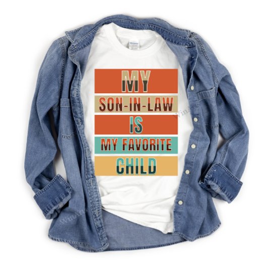 Cute Funny Mijn zoon is mijn favoriete kind T-shirt