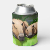 Cute Funny Napping Capybaras door Pond Blikjeskoeler (Blikje Voorkant)